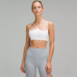 Ribbed Nulu Strappy Yoga Bra Light Support, A/B Cup NWT